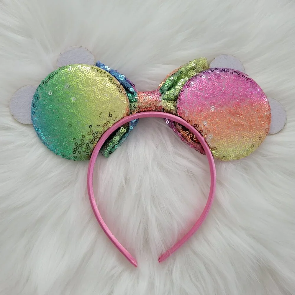 Rainbow Minnie Mouse Ears